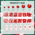 MakarttMulti-Size Rhinestones Nail CharmsBrand: MakarttFeatures: 
Sparkling rhinestones - Flat-back rhinestones come in 6 different sizes, totaling about 1110 pcs. Each size is divided into 2 grids: 1.5 mm 